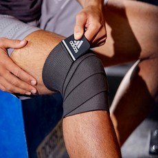 adidas 愛迪達 纏繞式彈力護帶, 黑色, 1個
