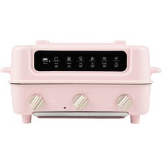 단미 접이식 양면 오븐 멀티쿠커 그릴, DA-MEK03(핑크)