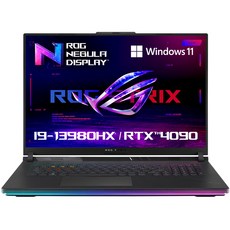 에이수스 2023 ROG 스트릭스 스카 18 코어i9 인텔 13세대 지포스 RTX 4090, Black, 2TB, 32GB, WIN11 Home, G834JY-N6005W