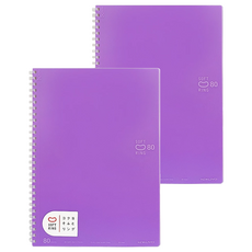 KOKUYO 軟線圈點線筆記本 B5 80枚, 紫色, 2本