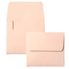迷你彩虹粉彩信封, 杏色, 100個