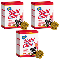 붐붐포 강아지 1.4kcal 라이트 큐브 미니 노즈워크 트릿 간식, 황태, 160g, 3개