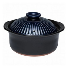 GINPO 銀峯 陶器 萬古燒菊花鍋 琉璃釉 9號 藍色 4人 2.7L, 31cm, 1個