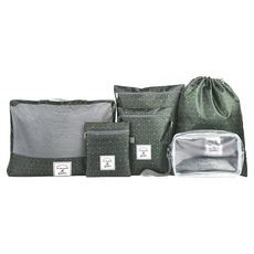 m square 輕便收納6件套, 墨綠色六角紋, 230 x 160 x 40mm