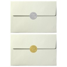 2Youngdesign 文字印花圓形貼紙 50入+明信片信封組 50入, 1組, 隨機出貨(圓形貼紙)+灰色(信封)