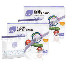 EZn이지엔 슬라이더 지퍼백, 중(M), 75개입, 2개