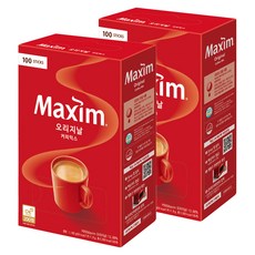 맥심 오리지날 커피믹스, 11.8g, 2개, 100개입