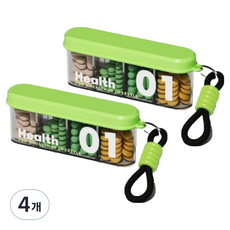 Living Pocket 便攜式旅行用藥盒 綠色, 4個