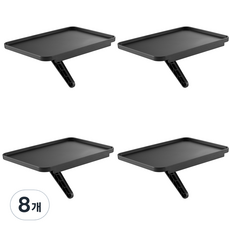 엘디엘마운트 티비 셋탑박스 공유기 다용도 거치대 APL-S180P, 8개, 블랙