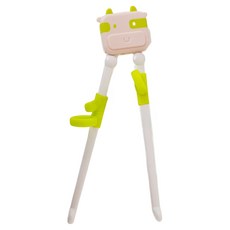 mideer 兒童學習訓練筷 MD1310 17 x 4cm 適用3歲以上, 粉小牛, 1個