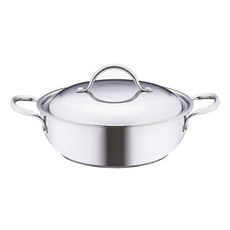 KITCHEN FLOWER IH爐適用Naples系列304不鏽鋼湯鍋+鍋蓋, 單色, 24cm, 1組