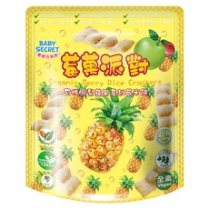 BABY SECRET 寶寶的秘密 有機米餅, 鳳梨 + 蘋果 + 蔓越莓, 25g, 1包