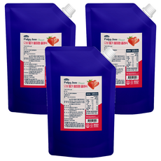 오붐 딸기 펄피잼 클래식, 1kg, 3개