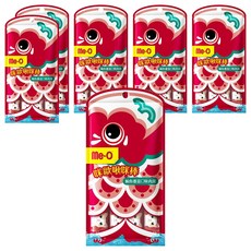 Me-O 咪歐 啾咪棒 肉泥 幫助貓咪增加水分攝取 條狀設計方便餵食, 鮪魚 + 番茄, 60g, 6袋