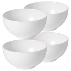 JUST HOME 純白新骨瓷7吋深盤4件組 H0221-05, 4件組深盤, 白色, 1組