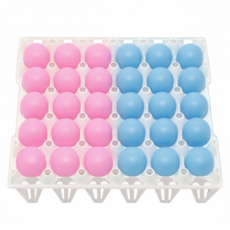 시작 계란판 빙고 탁구공 게임, 화이트, 1개