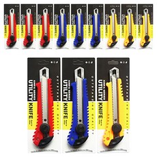 신파 가성비 전문가 잠금식 대형커터칼 XF-223, 랜덤 발송, 12개