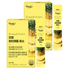 퍼니트 리얼 파인애플 효소 30p, 90g, 2개