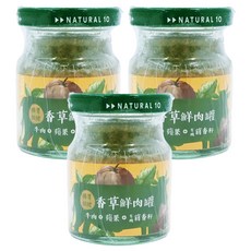 NATURAL 10 自然食 香草鮮肉罐 添加有機茵香籽, 牛肉 + 蘋果 + 有機茴香籽, 65g, 3罐