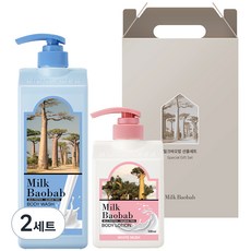 밀크바오밥 바디 2종 선물세트 화이트머스크향, 2세트