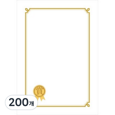 友賢產業 金獎 獎狀用紙 180g, 200個, no 01 白色