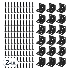 OON 스테인리스 사각 꺽쇠 A타입 31mm 18p + 피스못 110p 세트, 2세트