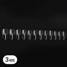 비앙티노 인조 네일 팁 투명 반무광 풀커버 240p 세트 25BRS288, 3세트, No3