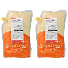화이트 피자 소스, 2개, 2kg