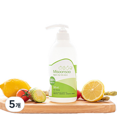 MISOONSOO 蔬果洗滌水, 500ml, 5個