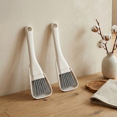 일상나눔 다용도 틈새 청소 브러쉬, 그레이, 2개