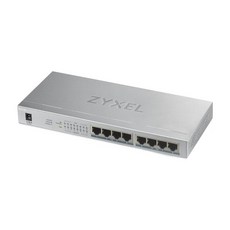 ZYXEL 無網管型8埠Gigabit PoE交換器 GS1008HP 隨插即用 金屬外殼 節能省電, 1個