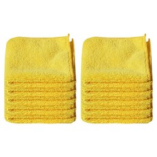 World Clean 超細纖維 Flinlight 抹布 黃色, 10個