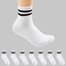 Base Alpha Essential 男士標準羅紋運動中筒襪 8雙組