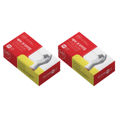 Eva 優質丁腈手套 100入, 白色, 中(M), 2個