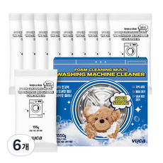 뷰카 초강력 발포세정 멀티 세탁조 클리너 10p, 1.55kg, 6개