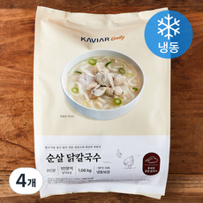 캐비아데일리 순살 닭칼국수 2인분 (냉동), 1.06kg, 4개