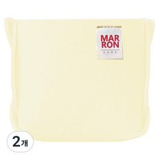 마롱즈 접이식 펠트 수납 바구니, 바닐라, 2개