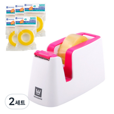 WHASHIN 膠帶切割器 901+替換膠帶 1830 5入組, 2組, 隨機發貨（切刀）