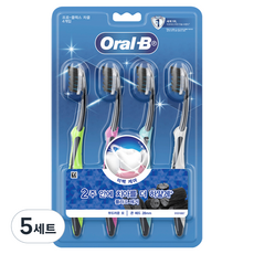 Oral-B 歐樂B Pro Flex牙刷 木炭, 4件, 5套
