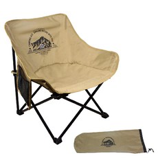 CAMPING ACE 野樂 彎月戰術椅 聚酯纖維600雙色布 耐重110公斤 附贈牛津布收納背包, 荒漠沙, 1個