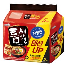 틈새라면 빨계떡 123g, 5개