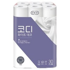 CODI 白色裝飾 25m 3層 天然紙漿 無螢光, 1個, 30入