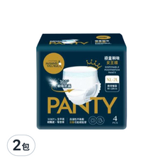 MAMMY VILLAGE 六甲村 極量瞬吸女王褲, 產後用, 免黏貼, 加強高分子吸收體, 全能安心防漏, XL-2L, 4件, 2包