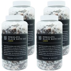 쌩스네이처 히말라야 블랙 바스솔트 레몬향, 1.2kg, 4개