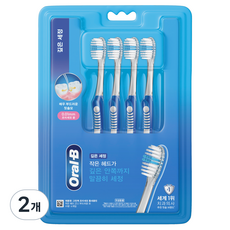 Oral-B 歐樂B 高彈力超細毛牙刷 縫隙清潔 隨機顏色, 2個, 4入