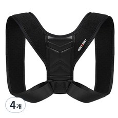 해비다운 바른자세 어깨밴드 블랙, 4개