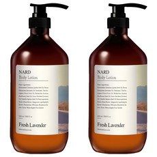NARD 香氛保濕身體乳 清新薰衣草香味, 1L, 2瓶