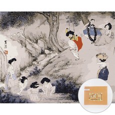 ARTJOY DIY名畫系列數字油畫 50*40cm, 申潤福-端午風情, 1個