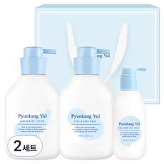 Pyunkang Yul 扁康率 兒童與嬰兒系列 乳液 590ml + 沐浴乳 590ml + 臉部乳液 200ml 禮盒組, 2套