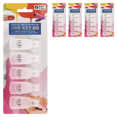 에이부 스마트 쏙오프 네일 클립, 반투명, 5개